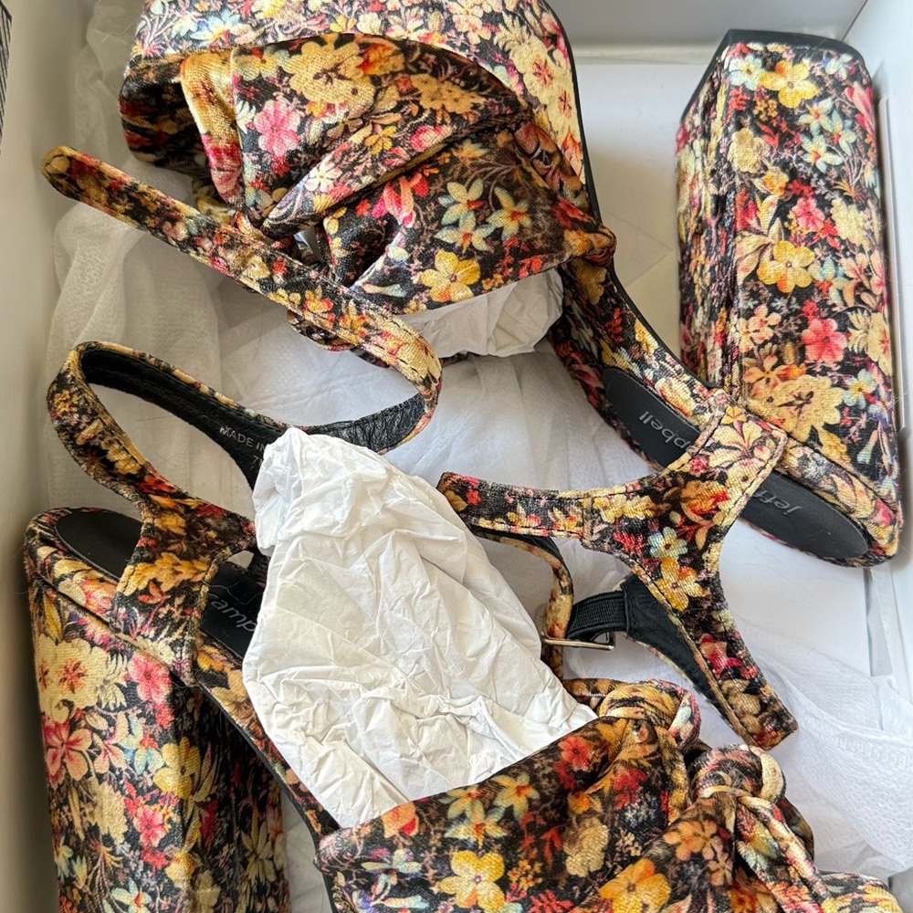 Jeffrey Campbell Floral Heels